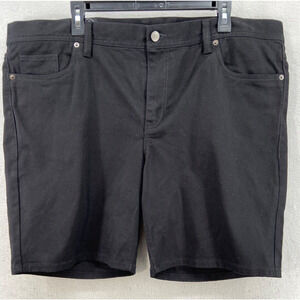 Treasure & Bond Shorts‎ Mens Sz 33 Black Denim Jean Slim Fit Pockets Comfort